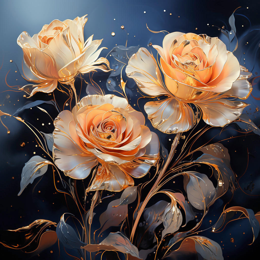 GLASBILD Blumen  - Multicolor, Basics, Glas (20/20/1,40cm) - Euroart