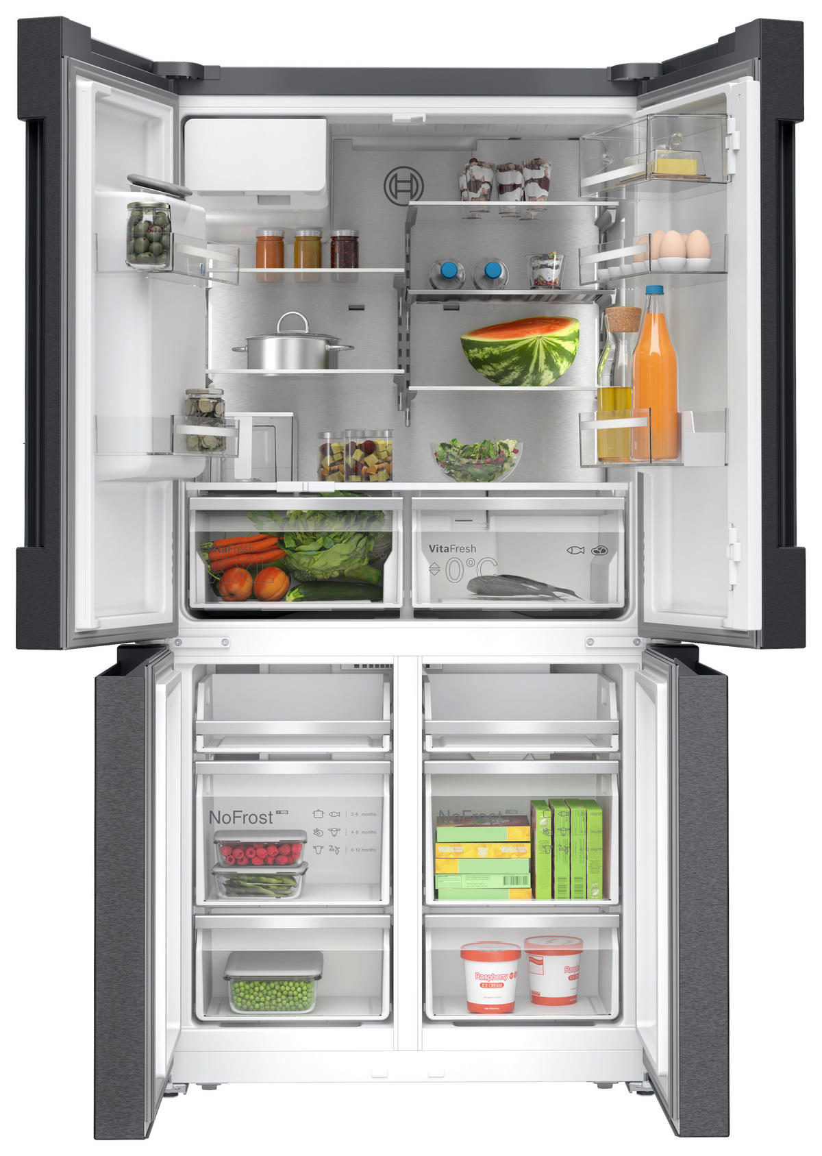 FRENCH-DOOR 90,5/183/73,1 cm KFI96AXEA  - Schwarz, Basics, Metall (90,5/183/73,1cm) - Bosch