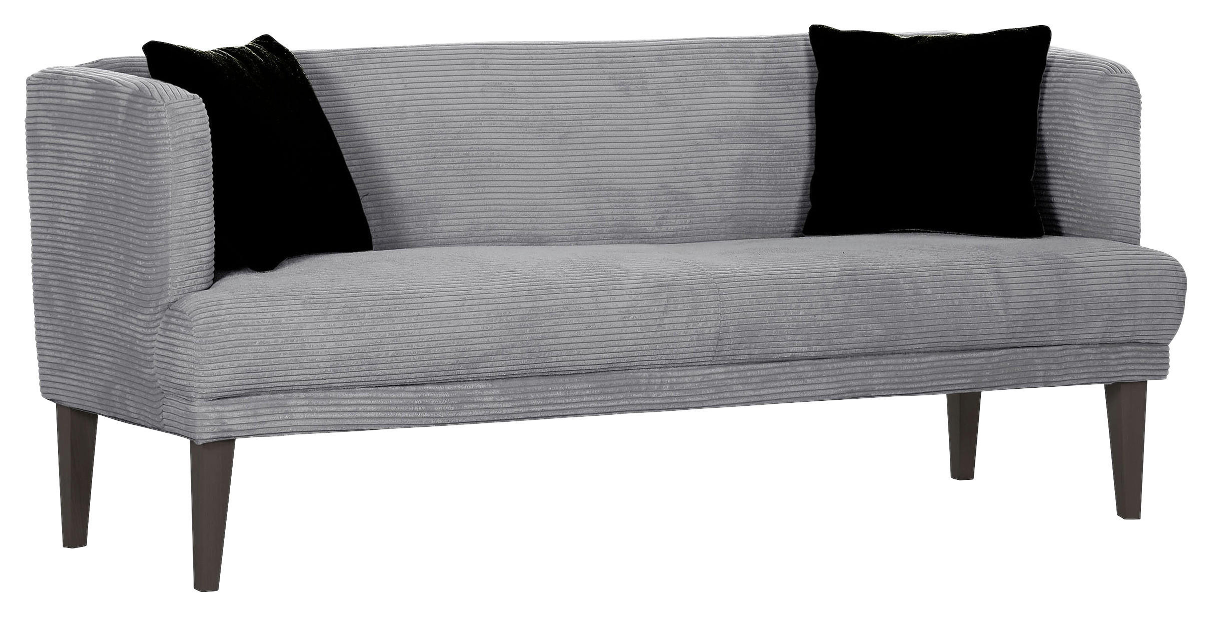 SITZBANK 190/83/70 cm Cord Anthrazit, Hellgrau Holz  - Anthrazit/Hellgrau, Design, Holz/Textil (190/83/70cm) - Landscape