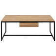 COUCHTISCH in Holz, Metall 100/60/43 cm  - Wildeiche/Schwarz, Design, Holz/Metall (100/60/43cm) - Dieter Knoll