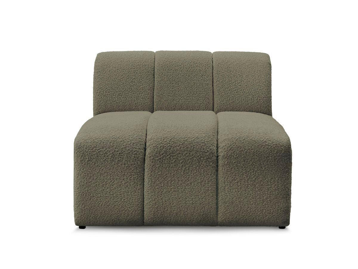 SOFAELEMENT ANNECY Bouclé Grün  - Schwarz/Grün, MODERN, Kunststoff/Textil (91/72/91cm)