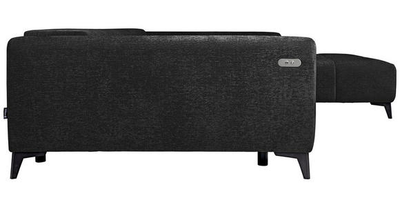 ECKSOFA  in Chenille Schwarz  279/222 cm  - Schwarz, KONVENTIONELL, Kunststoff/Textil (279/222cm) - Hom`in