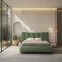 POLSTERBETT 160/200 cm,  in Grün, gepolstertes Kopfteil, Lattenrost, Bettkasten,  - Grün, MODERN, Holz/Textil (160/200cm) - MID.YOU