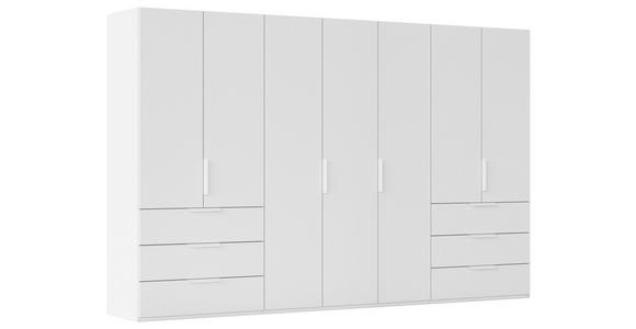 DREHTÜRENSCHRANK 350/235/61 cm,  in Weiß, 7-türig  - Weiß, Basics, Holzwerkstoff/Metall (350/235/61cm) - Novel