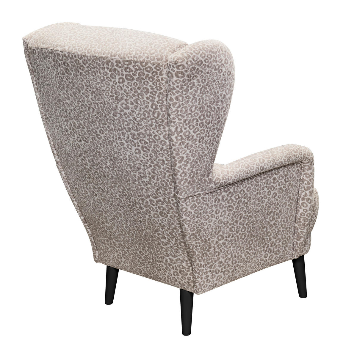 SESSEL Jacquard, Webstoff Beige  - Beige/Schwarz, Modern, Holzwerkstoff/Textil (74/106/94cm) - MID.YOU