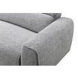 ECKSOFA in Mikrofaser Hellgrau  172/256 cm  - Hellgrau/Schwarz, Design, Textil/Metall (172/256cm) - Carryhome