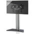 TV-RACK Schwarz, Silberfarben - Silberfarben/Schwarz, KONVENTIONELL, Glas/Metall (111/80/40cm) TV-RACK Schwarz, Silberfarben - Silberfarben/Schwarz, KONVENTIONELL, Glas/Metall (111/80/40cm)