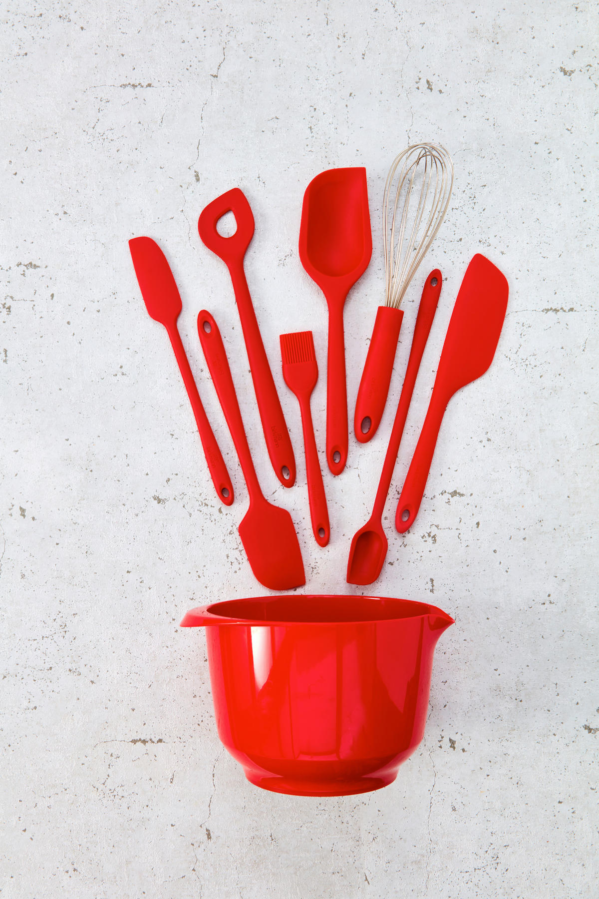 RÜHRSCHÜSSEL - Rot, Basics, Kunststoff (24/14/20cm) - Birkmann