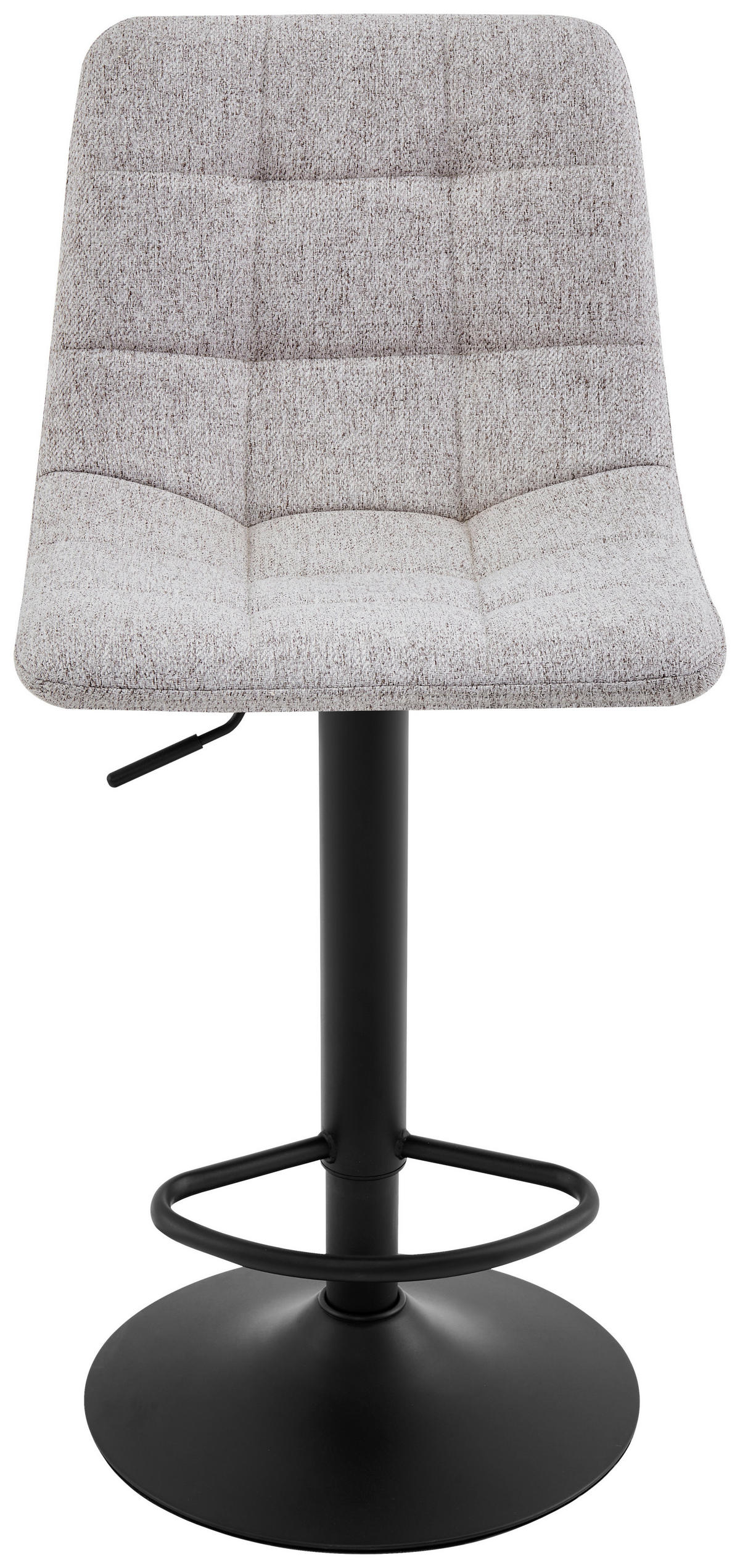 BAROVÁ ŽIDLE, černá, šedohnědá - černá/šedohnědá, Design, kov/textil (43/90-112/47cm)