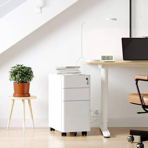 ROLLCONTAINER Weiß  - Weiß, Basics, Kunststoff/Metall (30/59,2/46cm) - Boxxx