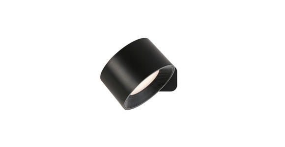 AKKU-WANDLEUCHTE - Schwarz, Basics, Kunststoff/Metall (9,2/8/4,5cm) - Novel