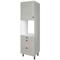 GERÄTEUMBAUSCHRANK 60/216,6/58 cm  in Grau  - Schwarz/Grau, MODERN, Holzwerkstoff/Metall (60/216,6/58cm) - Nobilia