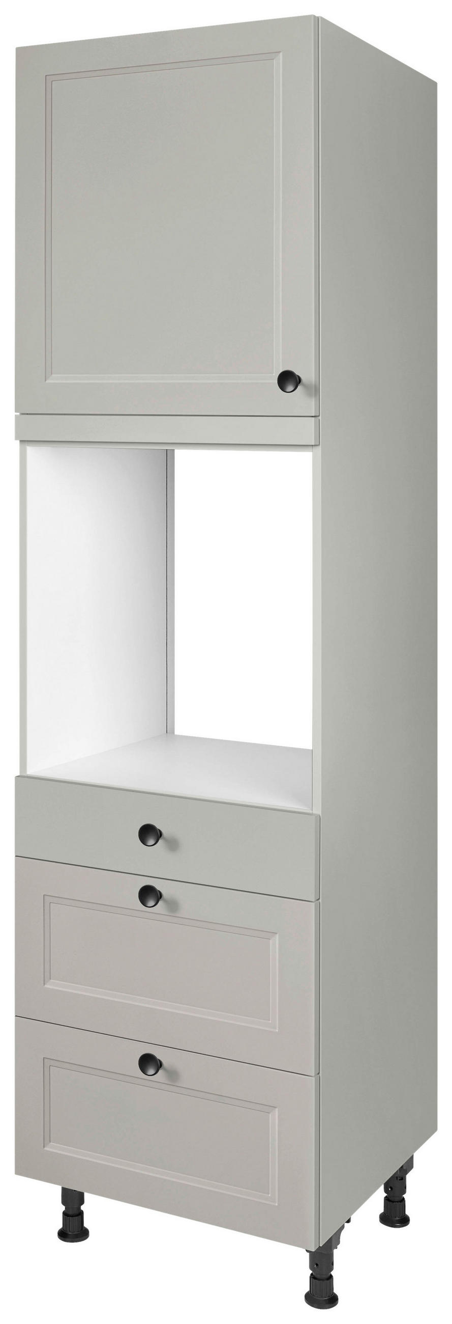 Nobilia Geräteumbauschrank Cascada Grau 60x216.6x58 cm