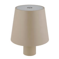 AKKU-TISCHLEUCHTE - Sandfarben, Trend, Kunststoff/Metall (10,6/13cm) - Globo