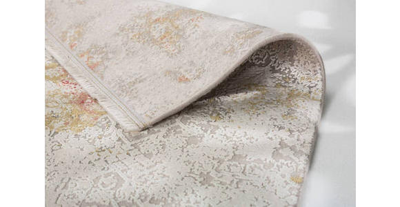 WEBTEPPICH GRAVINA - Beige/Rot, Design, Textil (80/150cm) - Novel