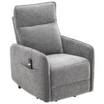 RELAXSESSEL Leinenoptik    - Schwarz/Grau, Design, Textil/Metall (74/101/92cm) - Carryhome