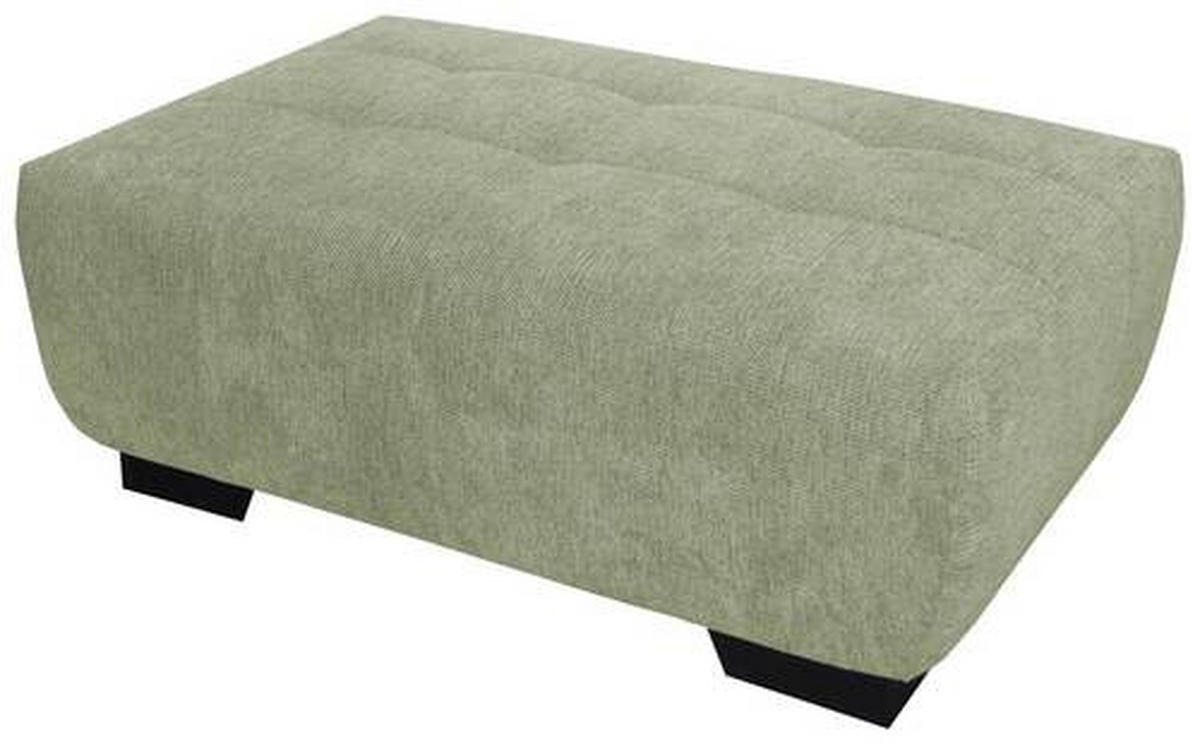 HOCKER in Textil Olivgrün  - Schwarz/Olivgrün, Konventionell, Textil/Metall (106/40/72cm) - Hom`in