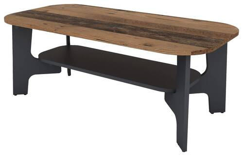 COUCHTISCH 110/55/42,5 cm rechteckig Graphitfarben, Alteiche  - Alteiche/Graphitfarben, KONVENTIONELL, Holzwerkstoff (110/55/42,5cm) - MID.YOU