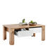 COUCHTISCH rechteckig Eichefarben, Weiß - Eichefarben/Weiß, Design (111/64,8/46,6cm) - Carryhome