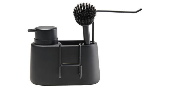 SPÜLORGANIZER - Schwarz, Design, Kunststoff/Metall (28cm) - Homeware