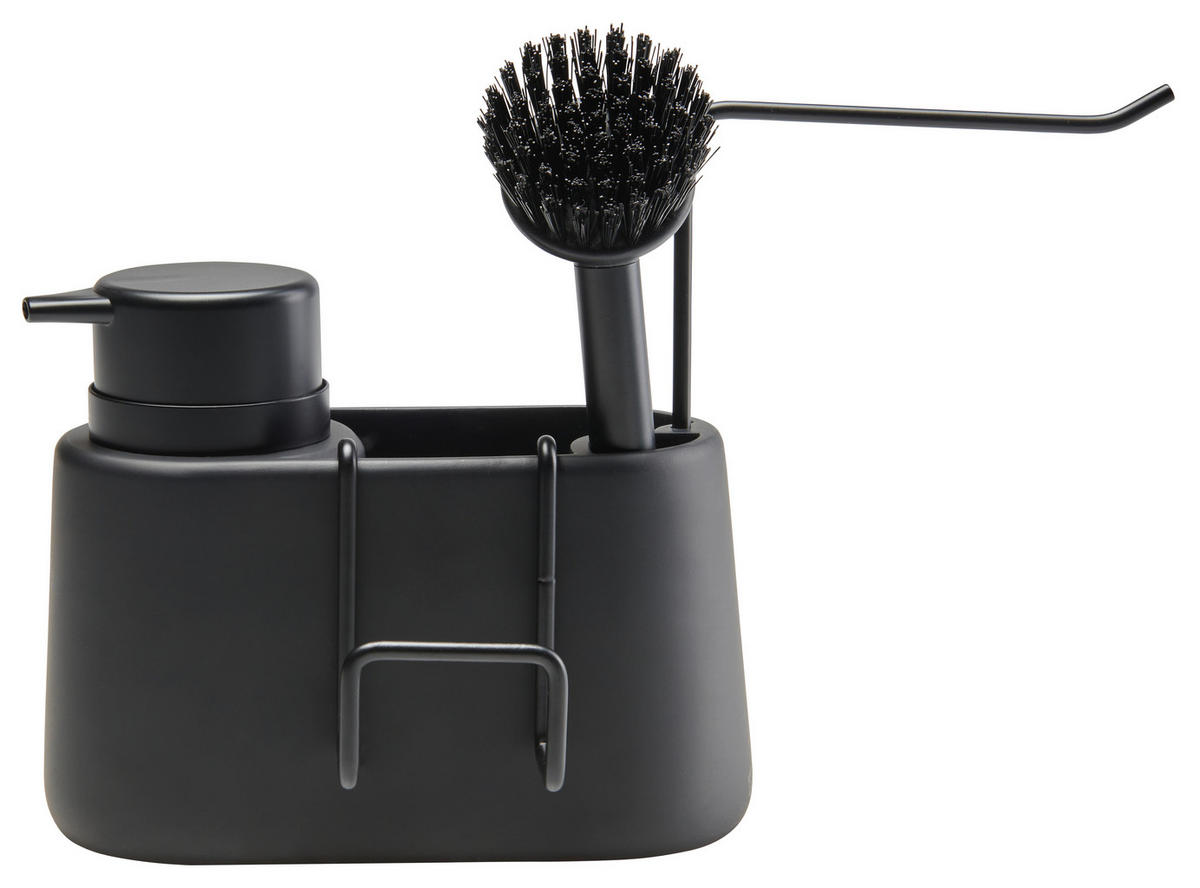 ORGANIZÉR NA UMÝV. PROSTRIEDK čierna - čierna, Design, kov/plast (28cm) - Homeware