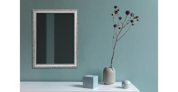 WANDSPIEGEL 34/45/2 cm  - Silberfarben, Trend, Glas/Holz (34/45/2cm) - Boxxx