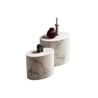 SADA KONFERENČNÍCH STOLKŮ, bílá, kompozitní dřevo, 48-40/33-24,5/40-33 cm - bílá, Design, kompozitní dřevo (48-40/33-24,5/40-33cm) - Livetastic