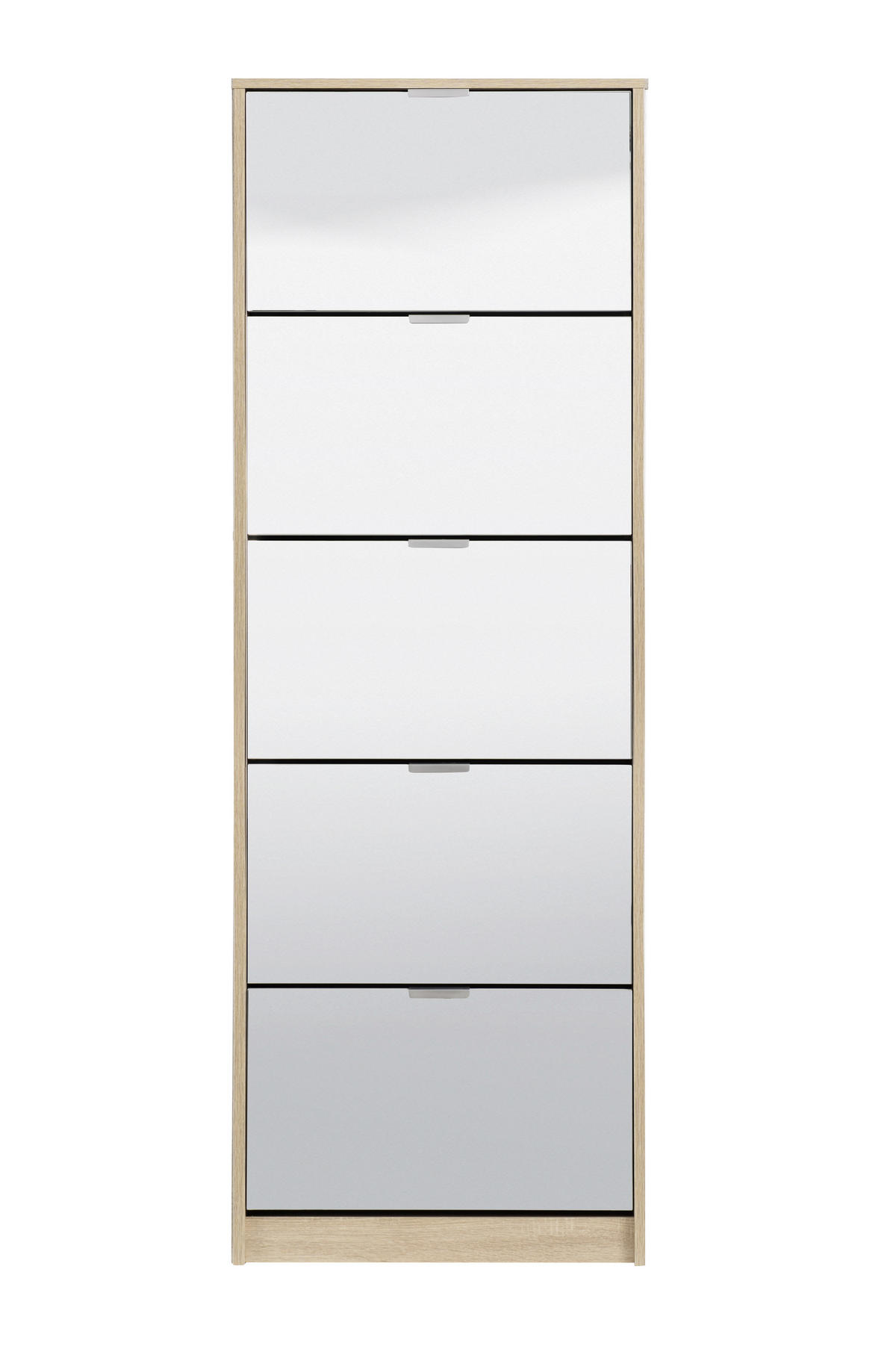 BILLENŐS CIPŐSSZEKRÉNY 67/191,5/28 cm  - Basics, faalapú anyag/Üveg (67/191,5/28cm) - Carryhome