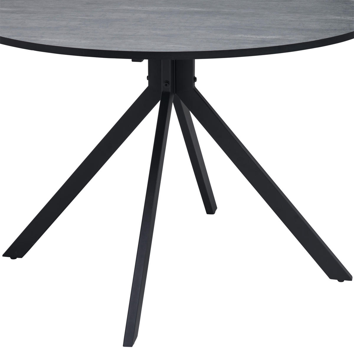 STOL ZA BLAGOVAONICU  siva  metal, drvni materijal      - siva/crna, Konvencionalno, drvni materijal/metal (110/110/76cm) - MID.YOU