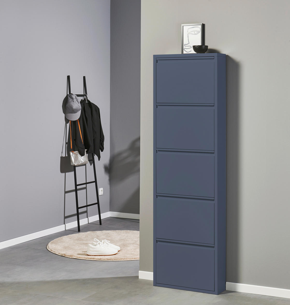 SCHUHKIPPER  in 51/170/16 cm  - Blau, MODERN, Metall (51/170/16cm) - Boxxx