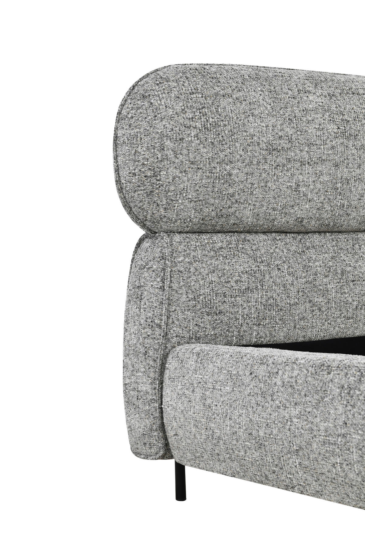 POLSTERBETT 180/200 cm,  in Eichefarben, gepolstertes Kopfteil, Lattenrost,  - Eichefarben/Schwarz, Design, Holz/Textil (180/200cm) - Boxxx