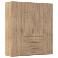 DREHTÜRENSCHRANK 201/223/60 cm 4-türig Sonoma Eiche  - Sonoma Eiche, Design, Holzwerkstoff/Kunststoff (201/223/60cm) - Novel