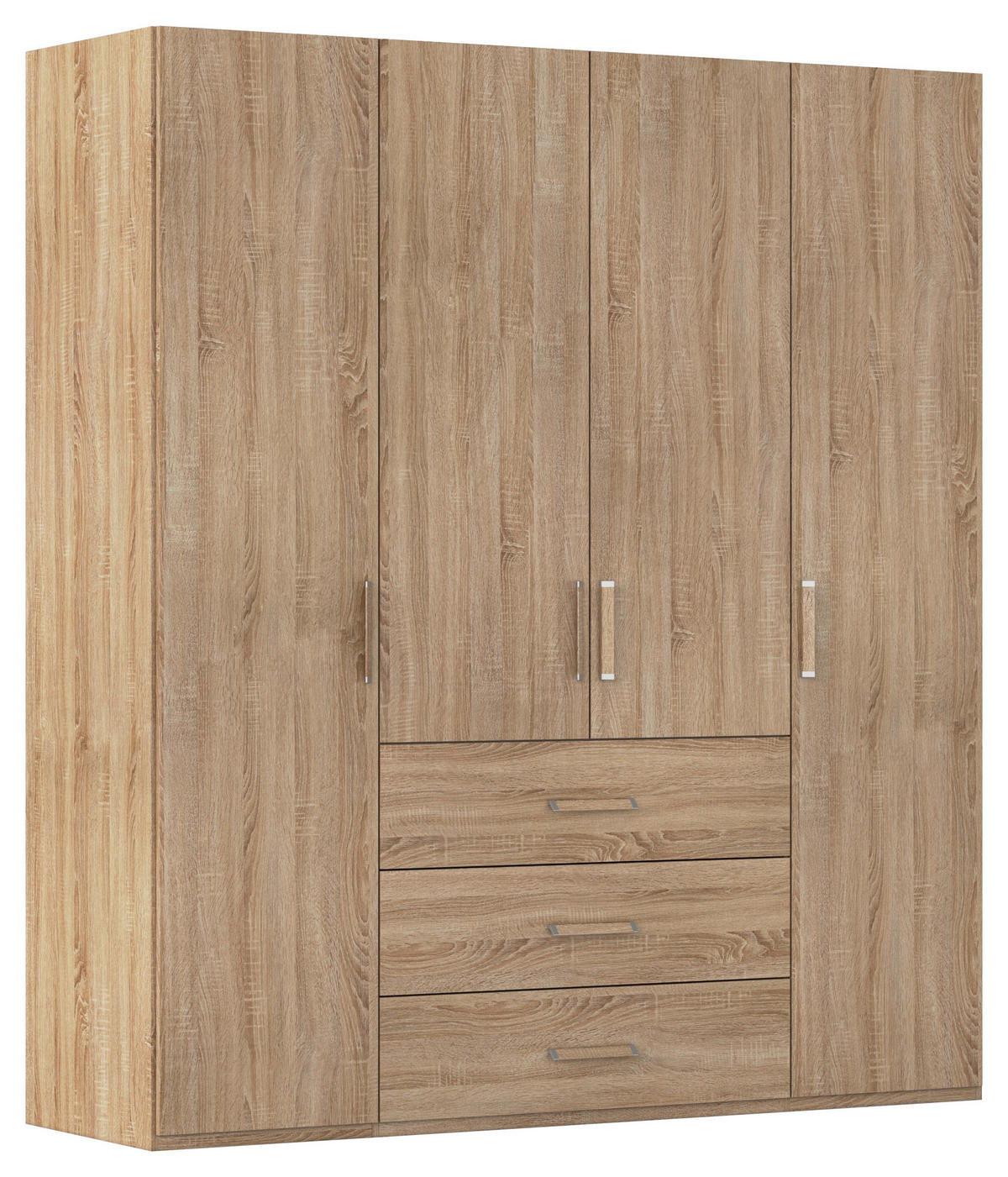 DREHTÜRENSCHRANK 201/223/60 cm 4-türig Sonoma Eiche  - Sonoma Eiche, Design, Holzwerkstoff/Kunststoff (201/223/60cm) - Novel