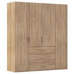 DREHTÜRENSCHRANK  in Sonoma Eiche  - Sonoma Eiche, Design, Holzwerkstoff/Kunststoff (201/223/60cm) - Novel