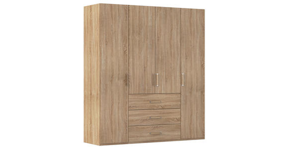 DREHTÜRENSCHRANK  in Sonoma Eiche  - Sonoma Eiche, Design, Holzwerkstoff/Kunststoff (201/223/60cm) - Novel