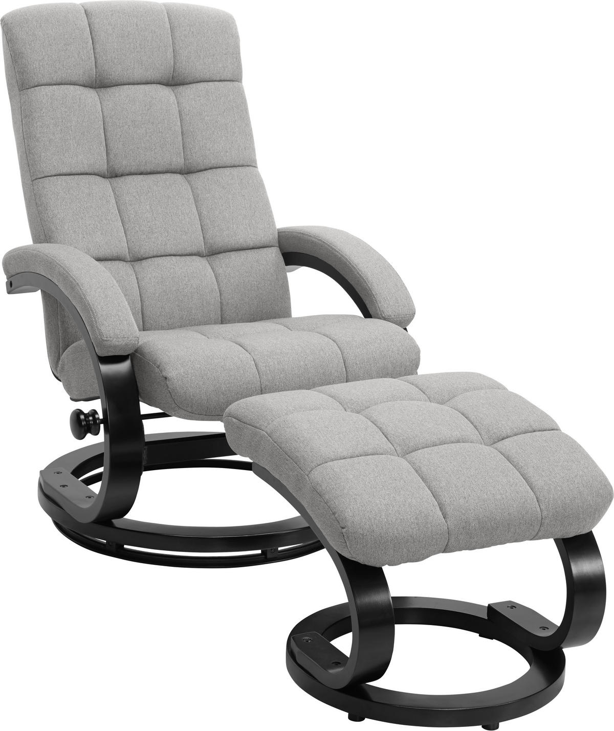 RELAXSESSELSET Holz, Metall, Textil Schwarz, Beige  - Beige/Schwarz, Modern, Holz/Textil (67/78/94cm) - MID.YOU