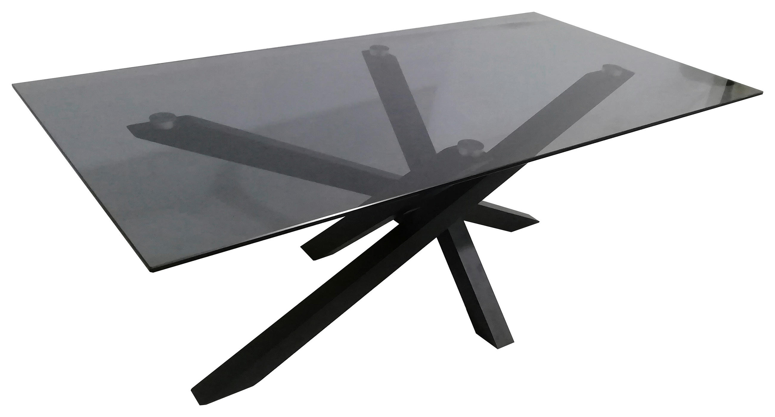 KONFERENČNÍ STOLEK, šedá, černá, kov, sklo, 120/60/45 cm - šedá/černá, Design, kov/sklo (120/60/45cm) - Xora