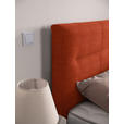 BOXSPRINGBETT 200/220 cm  in Orange  - Schwarz/Orange, KONVENTIONELL, Textil/Metall (200/220cm) - Esposa