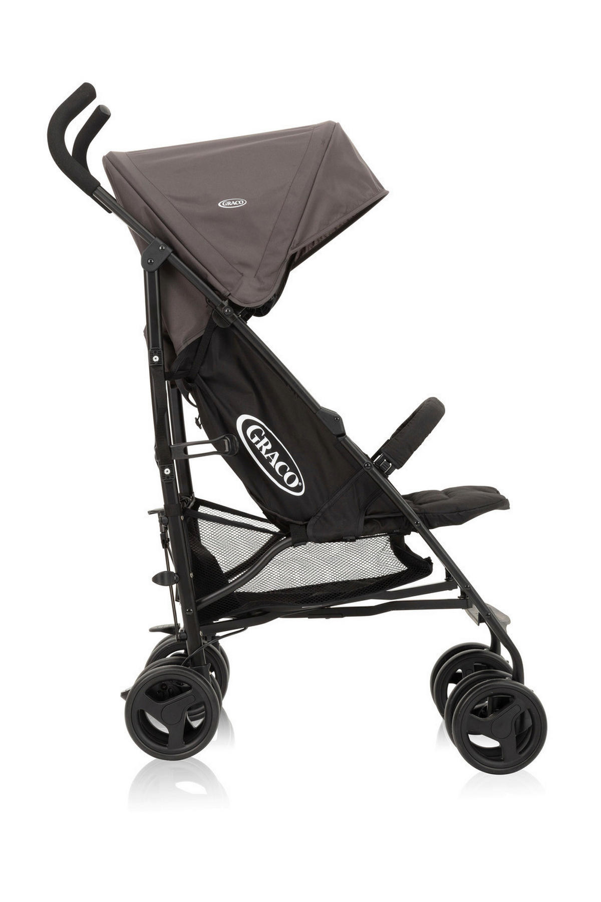 BUGGY TRAVELITE  - Schwarz/Grau, Basics, Textil/Metall (48,8/108/39cm) - Graco