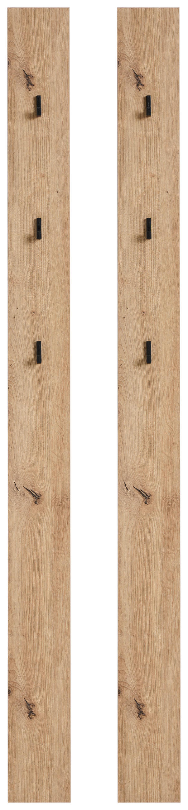 GARDEROBENPANEEL 2 Stück  in 26/165/1,6 cm  - Eiche Artisan, KONVENTIONELL, Holzwerkstoff (26/165/1,6cm) - Xora