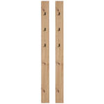 GARDEROBENPANEEL 2 Stück  in 26/165/1,6 cm  - Eiche Artisan, KONVENTIONELL, Holzwerkstoff (26/165/1,6cm) - Xora