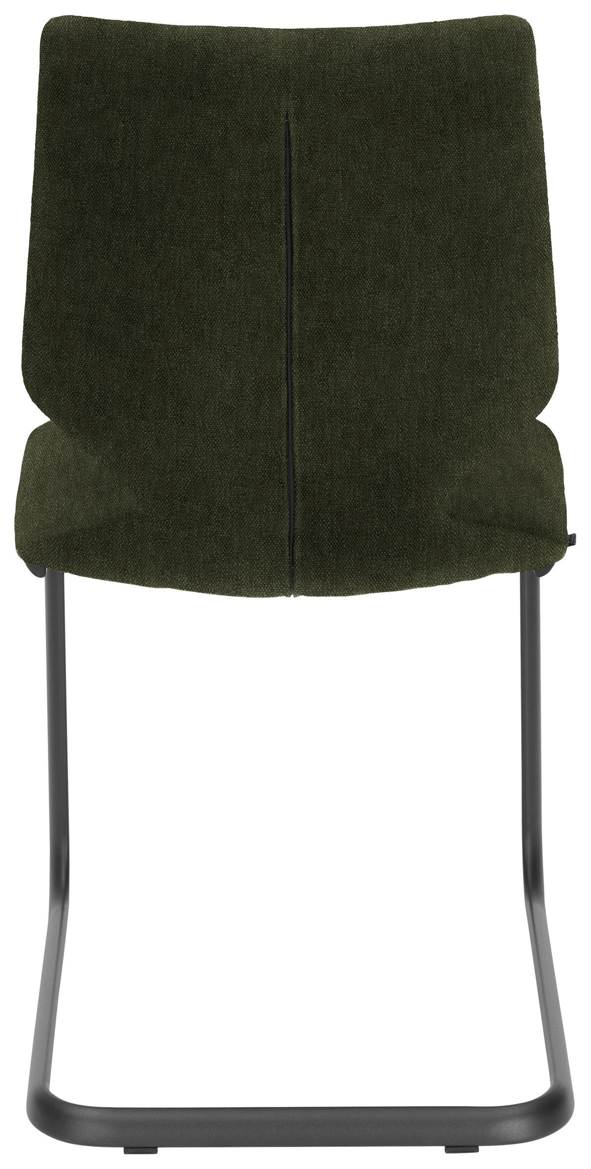 SCHWINGSTUHL  in Stahl Struktur  - Anthrazit/Olivgrün, Design, Textil/Metall (50/91/61cm) - Venjakob