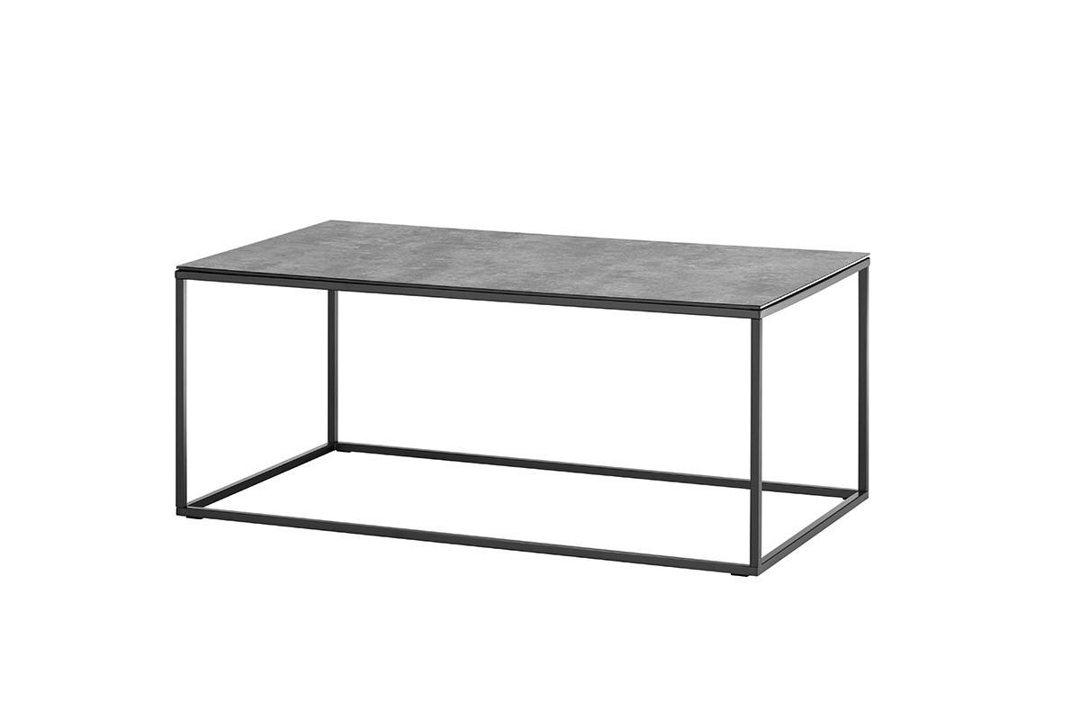COUCHTISCH Sicherheitsglas 110/60/45 cm rechteckig Grau, Schwarz  - Schwarz/Grau, Design, Glas/Metall (110/60/45cm) - Xora