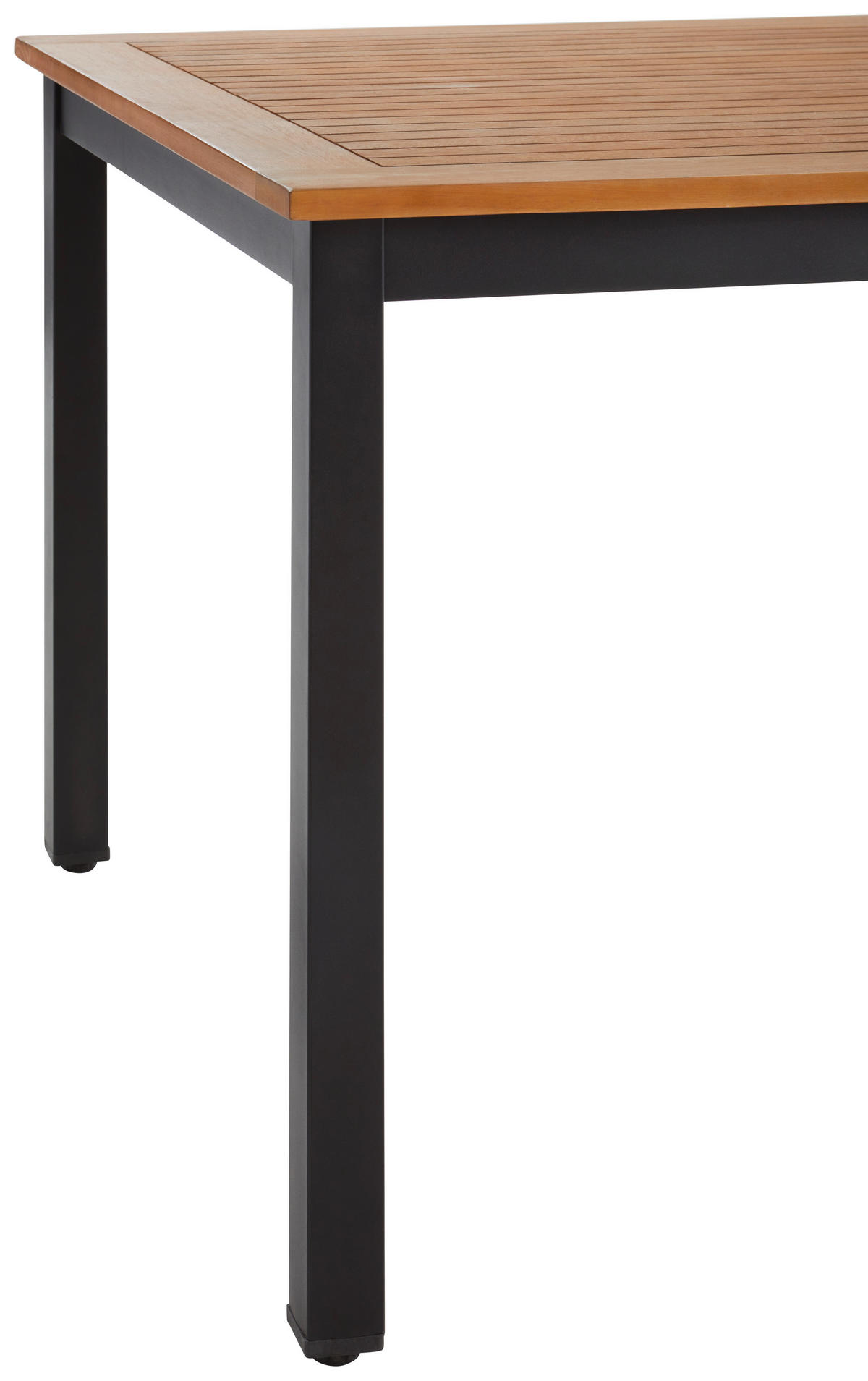 GARTENTISCH 180-240/100/75 cm  - Schwarz/Teakfarben, MODERN, Holz/Metall (180-240/100/75cm) - Ambia Garden