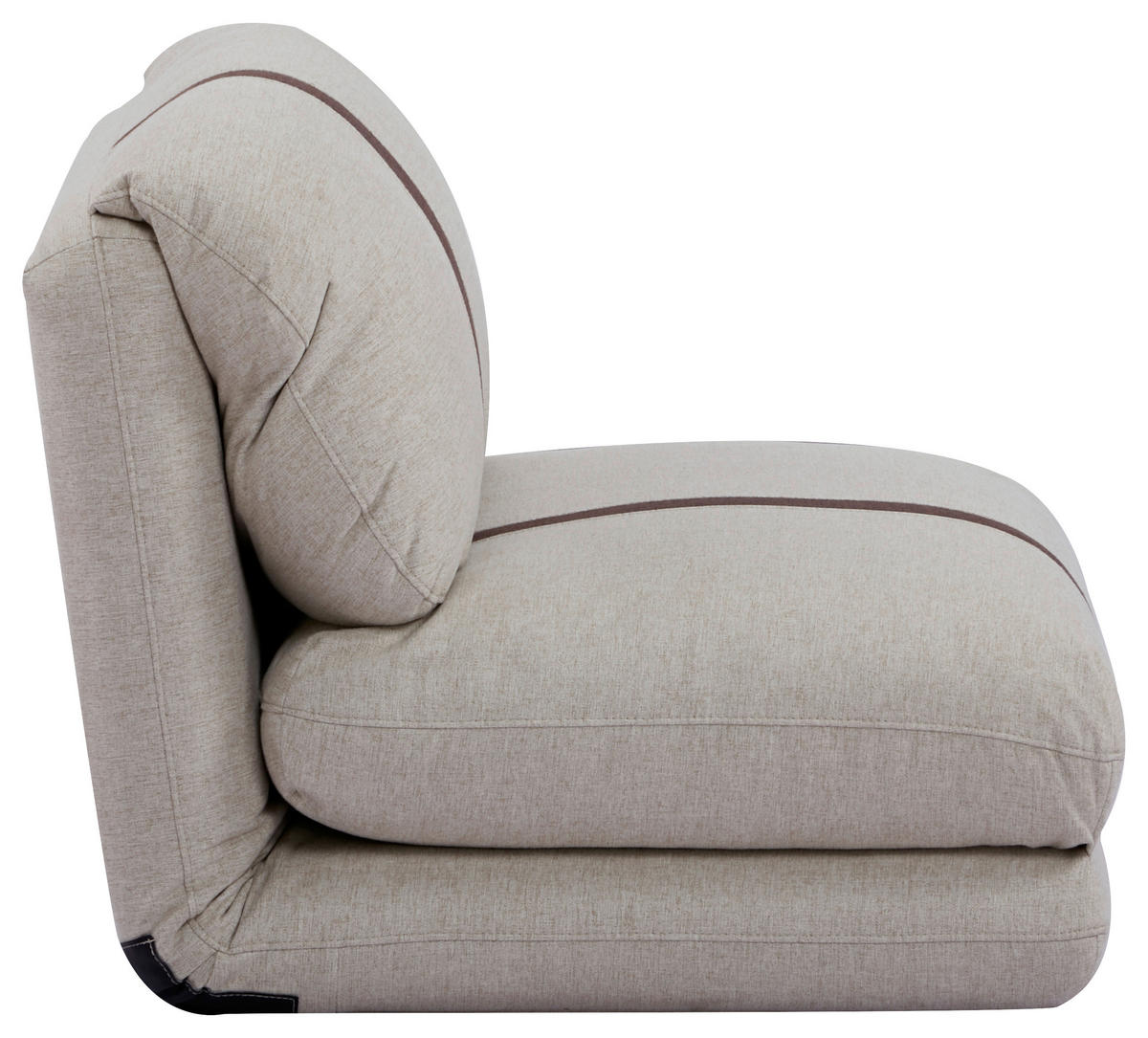 SCHLAFSESSEL  in Webstoff Dunkelbraun, Beige  - Dunkelbraun/Beige, Design, Textil (78/58/82cm) - Livetastic