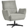 SESSEL in Teddystoff Hellgrau  - Hellgrau/Schwarz, Design, Textil/Metall (60/94/86cm) - Dieter Knoll