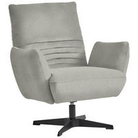 SESSEL in Teddystoff Hellgrau  - Hellgrau/Schwarz, Design, Textil/Metall (60/94/86cm) - Dieter Knoll