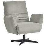 SESSEL in Teddystoff Hellgrau  - Hellgrau/Schwarz, Design, Textil/Metall (60/94/86cm) - Dieter Knoll