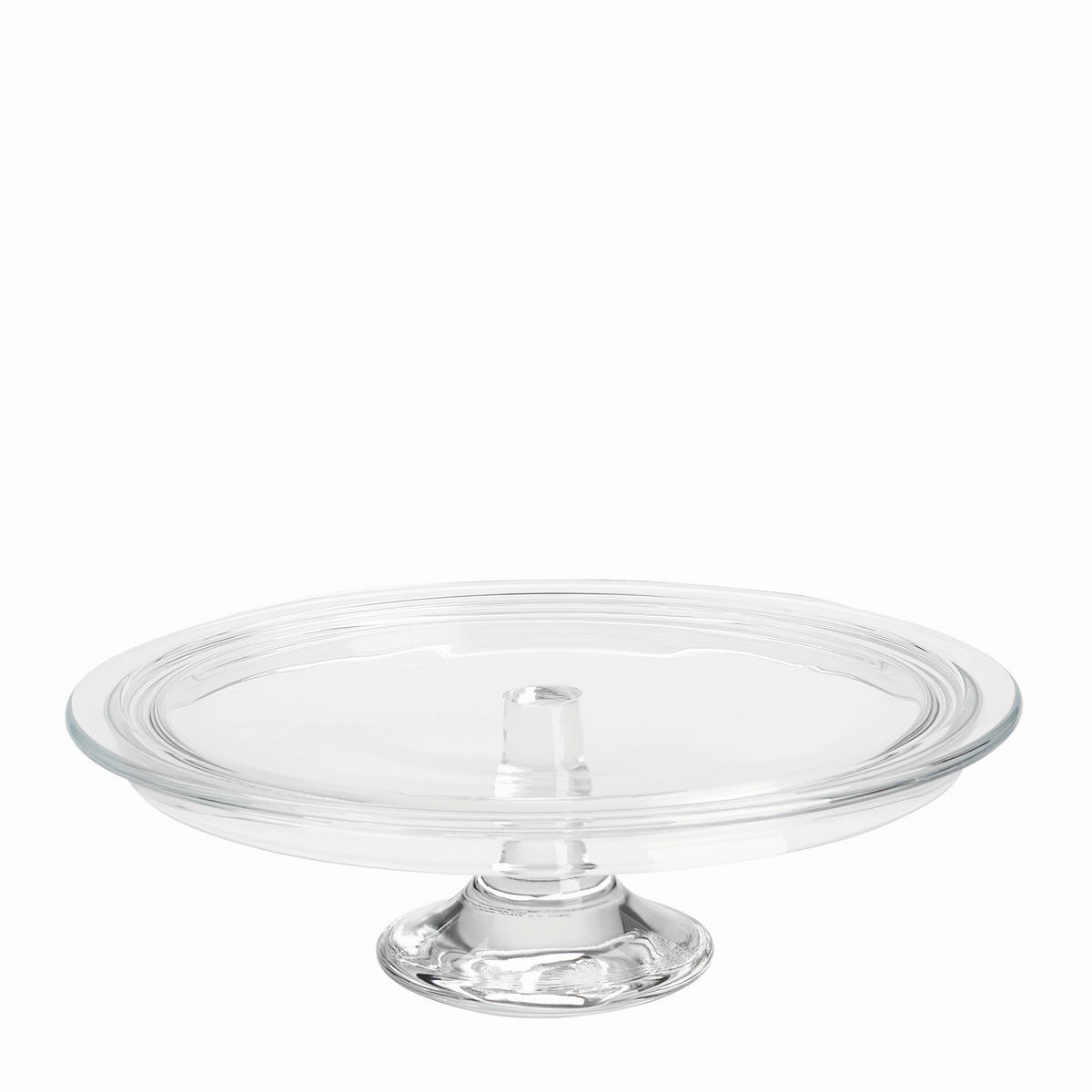 TORTATARTÓ ÁLLVÁNY   32/32/8,3 cm  - átlátszó, Basics, Üveg (32/32/8,3cm) - Leonardo
