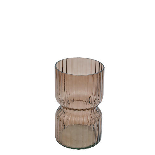 VÁZA  - szürke, Basics, Üveg (11,1/18cm)